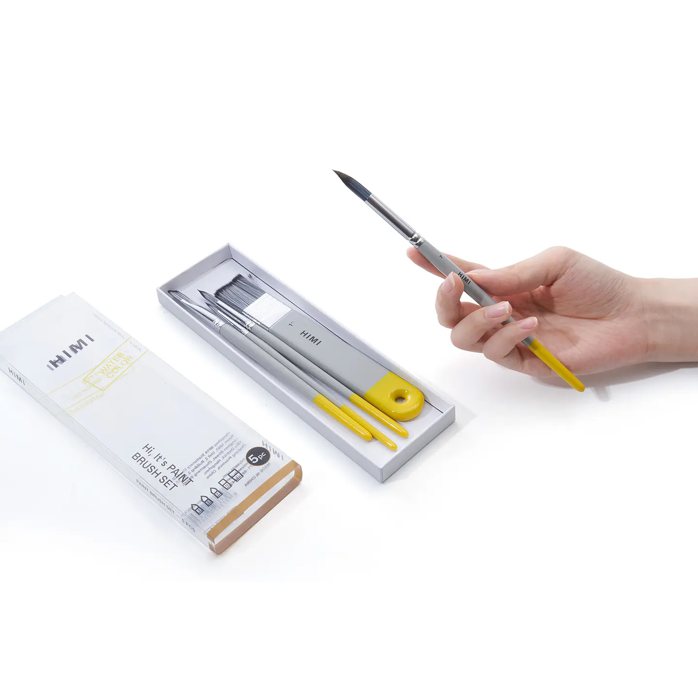 HIMI 5 PCS WATERCOLOR BRUSH SET  3