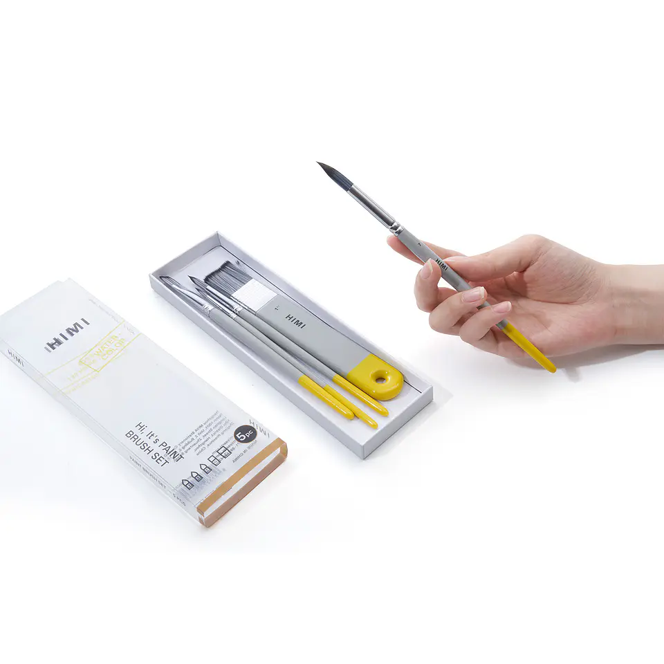 HIMI 5 PCS WATERCOLOR BRUSH SET  3