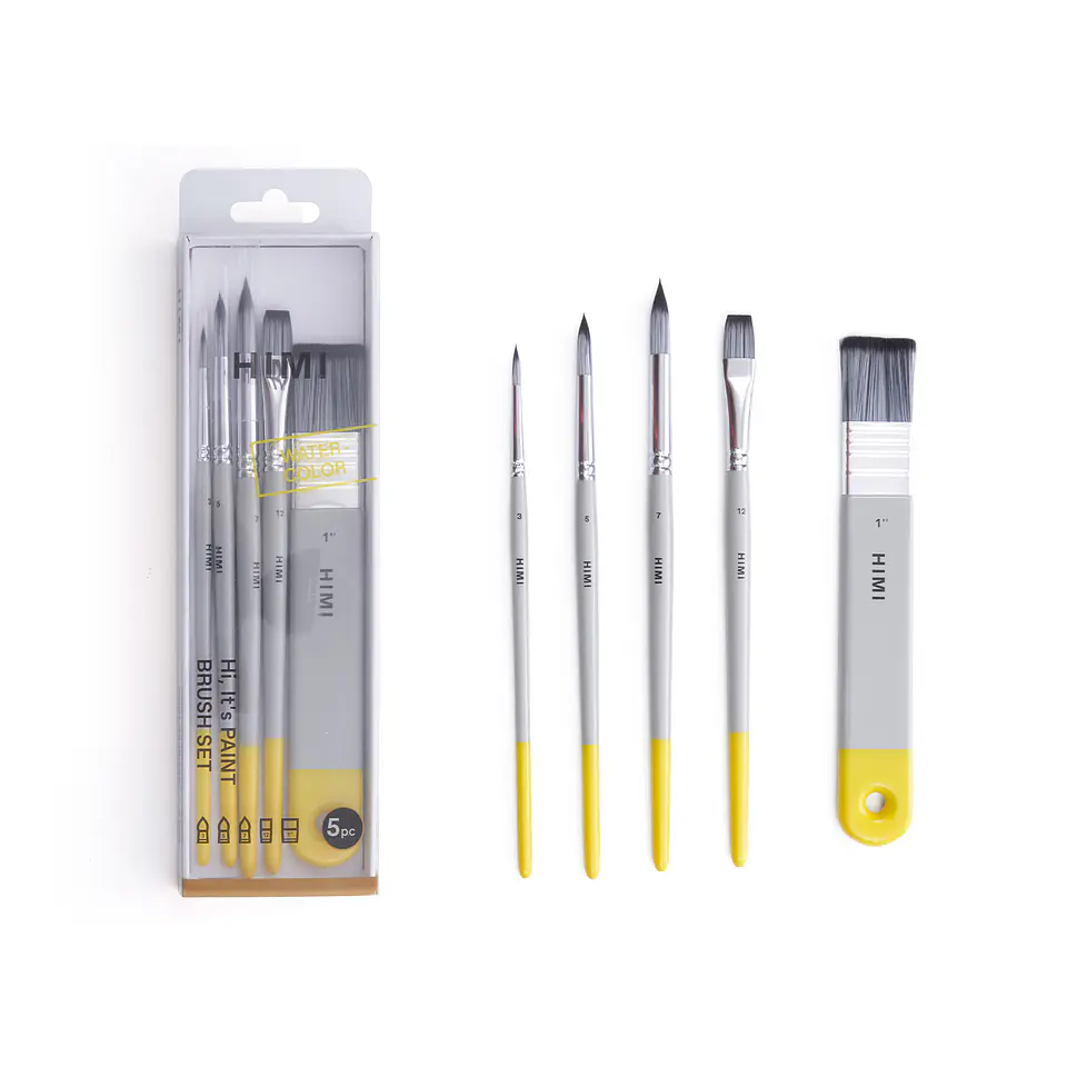 HIMI 5 PCS WATERCOLOR BRUSH SET  1