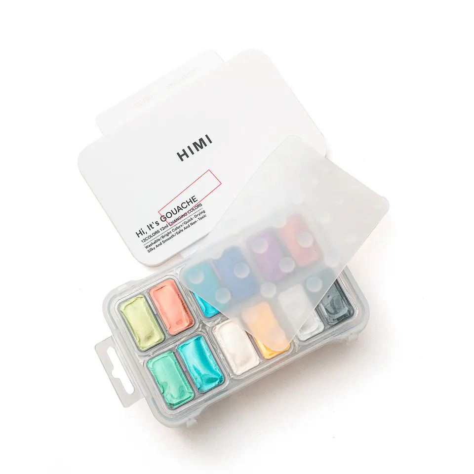 HIMI SET DE GOUACHE 12 COLORES 12ML 4