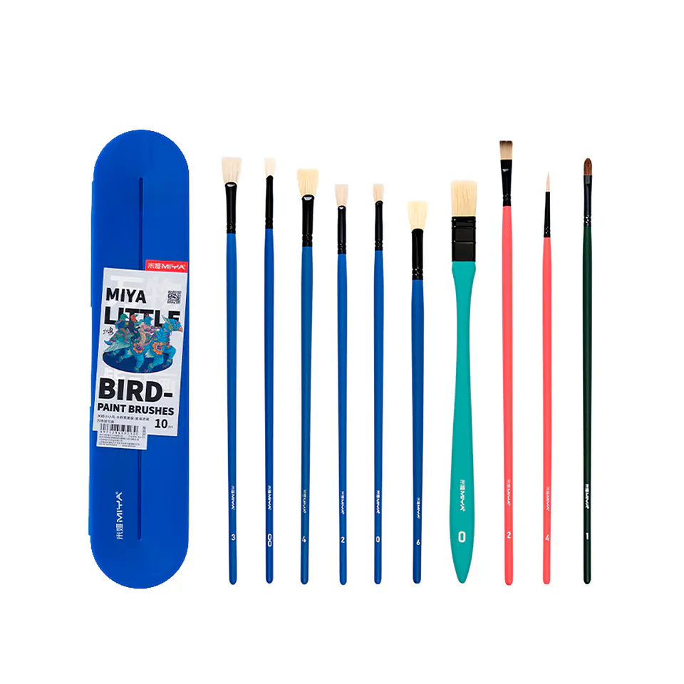 MIYA SET DE 10 PINCELES MULTIFORMA BLUE  1