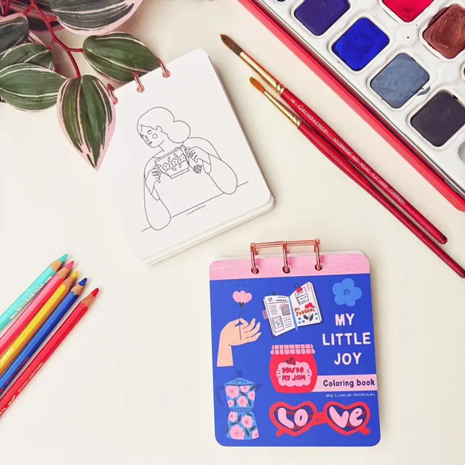 MY LITTLE JOY MINI POCKET LIBRO PARA COLOREAR  1