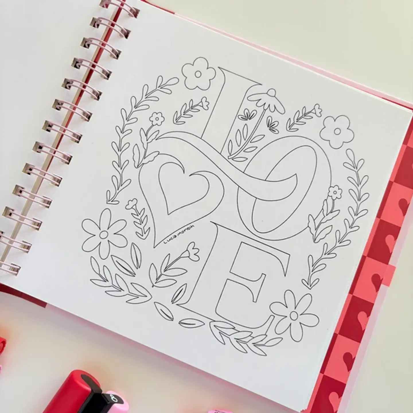 JUST LOVE LIBRO PARA COLOREAR  11