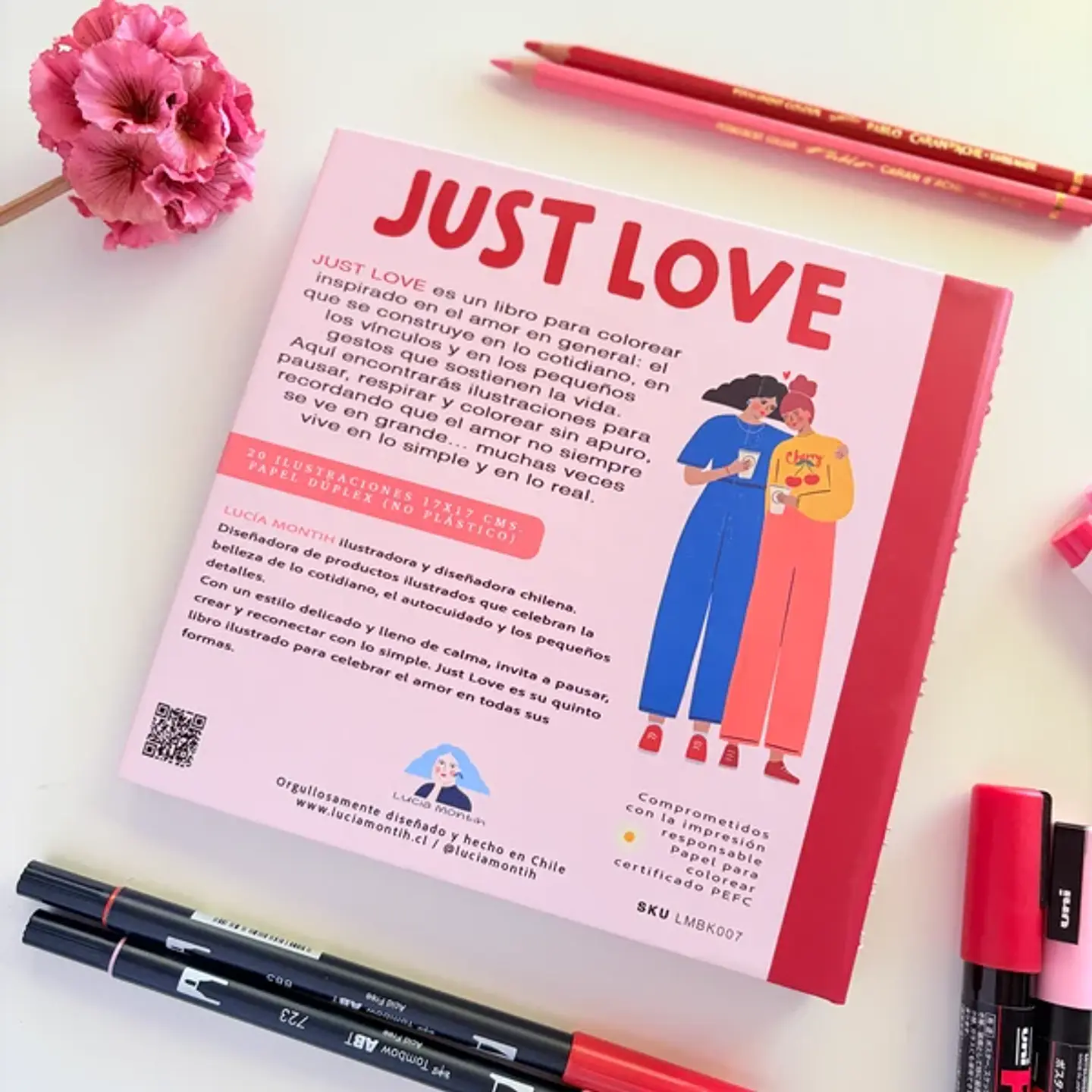 JUST LOVE LIBRO PARA COLOREAR  17