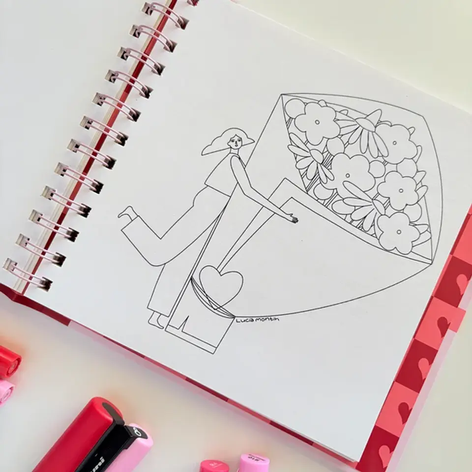 JUST LOVE LIBRO PARA COLOREAR  14