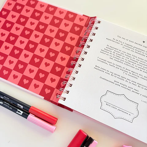 JUST LOVE LIBRO PARA COLOREAR 