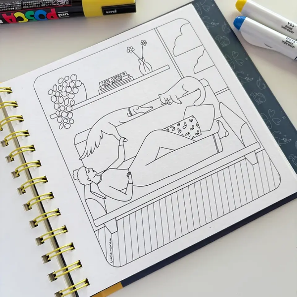 MINDFUL FRIENDS LIBRO PARA COLOREAR VERSIÓN POCKET  4