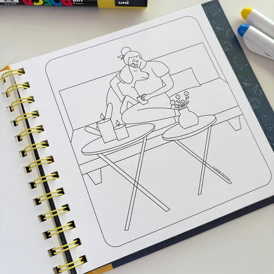 MINDFUL FRIENDS LIBRO PARA COLOREAR VERSIÓN POCKET  11