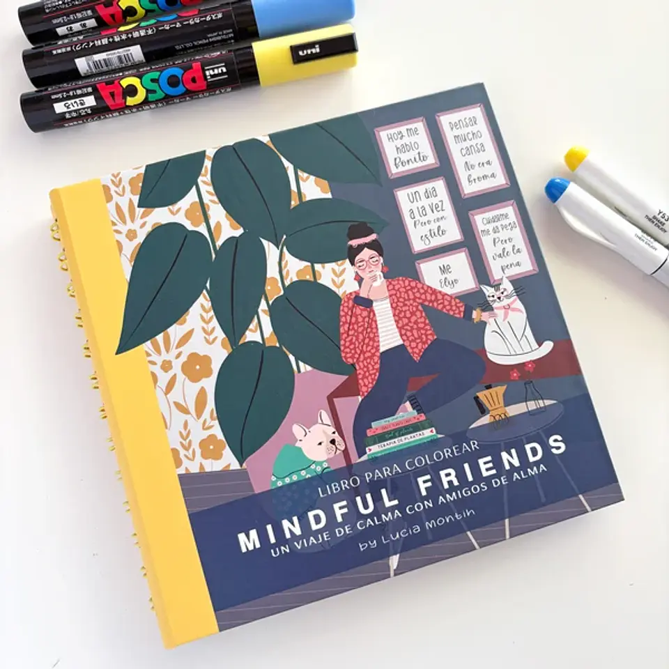 MINDFUL FRIENDS LIBRO PARA COLOREAR VERSIÓN POCKET  1