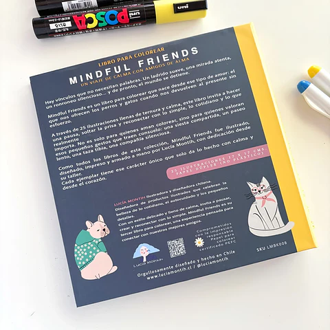 MINDFUL FRIENDS LIBRO PARA COLOREAR VERSIÓN POCKET 