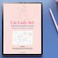 CAT LADY SET LÁMINAS PARA COLOREAR  - Miniatura 1