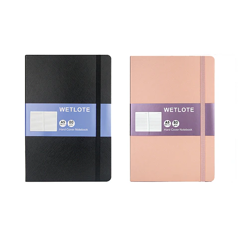 PACK CUADERNO A5 WETLOTE TAPA DURA BLACK/PINK 