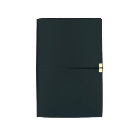 CUADERNO A5 WETLOTE JORNEY BLACK CUBIERTA SUAVE PAPEL LISO 