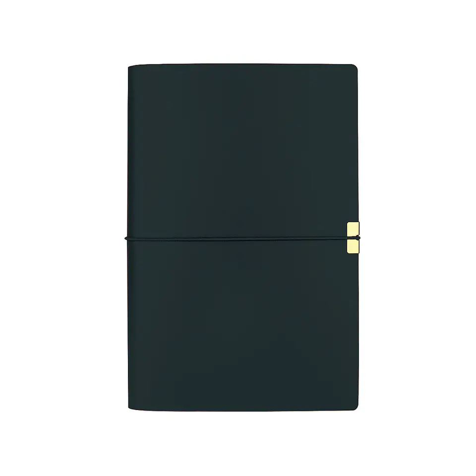 CUADERNO A5 WETLOTE JORNEY BLACK CUBIERTA SUAVE PAPEL LISO  1