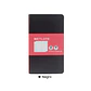 POCKET SET WETLOTE BLACK/BLACK CUBIERTA SUAVE PAPEL LINEAS  - Miniatura 1