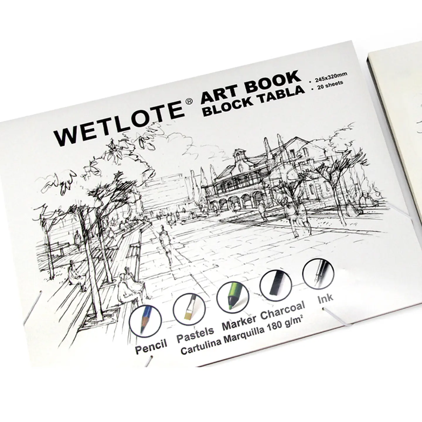 ART BLOCK WETLOTE TECNICAS MIXTAS 20 HOJAS 180 G/M  1