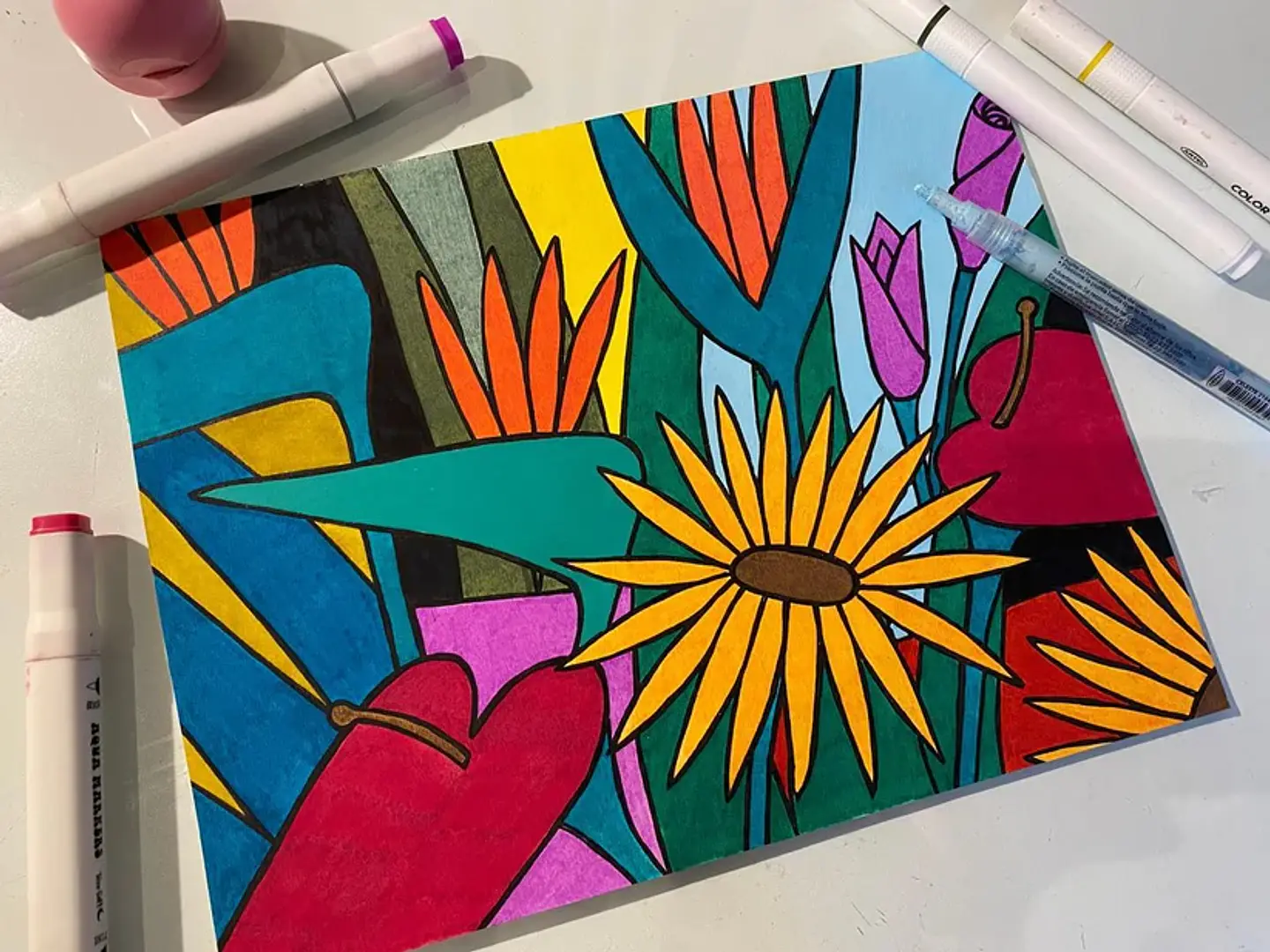 FLORES COLOREAR ES MI PASION  6