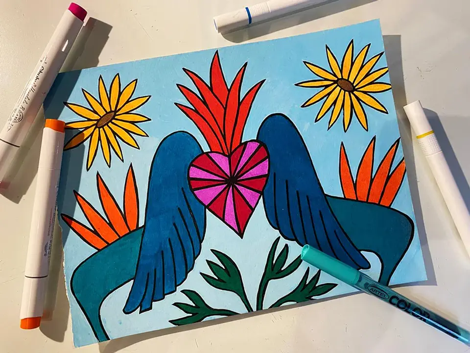 FLORES COLOREAR ES MI PASION  8