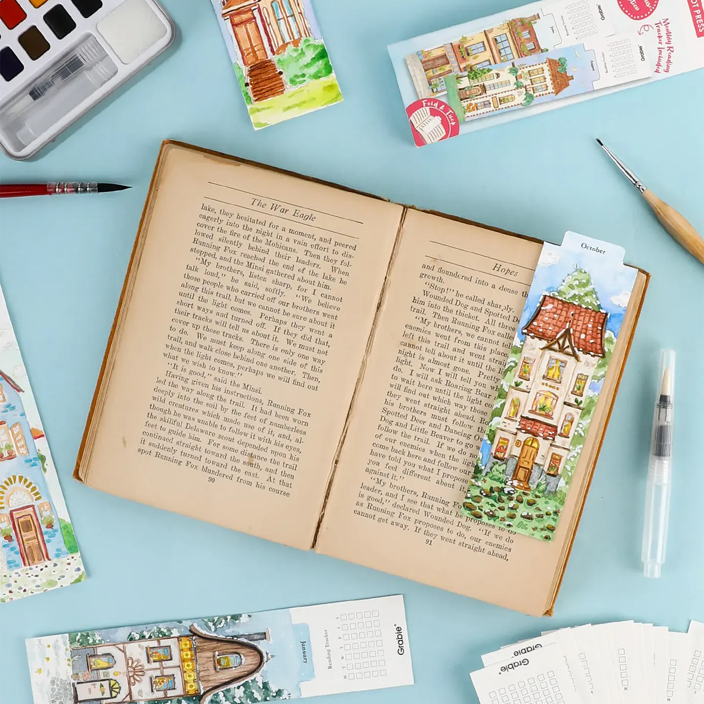 12 MARCAPÁGINAS PARA COLOREAR – CASAS URBANAS  6