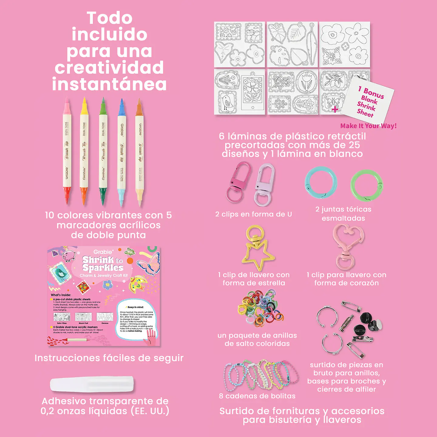 KIT DIY DE FIGURAS TERMOENCOGIBLES BLOOM POST  2