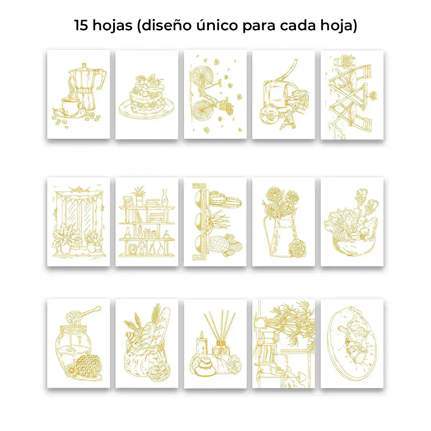 LIBRO PARA COLOREAR ACUARELA 100% ALGODON ESCENAS COTIDIANAS  3