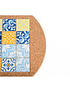 Round With Blue / Yellow Tile (2 uni)