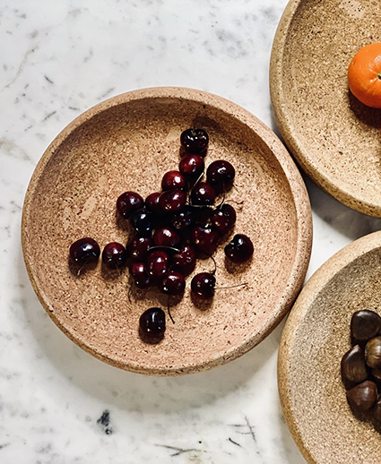 Red Marble Bowl