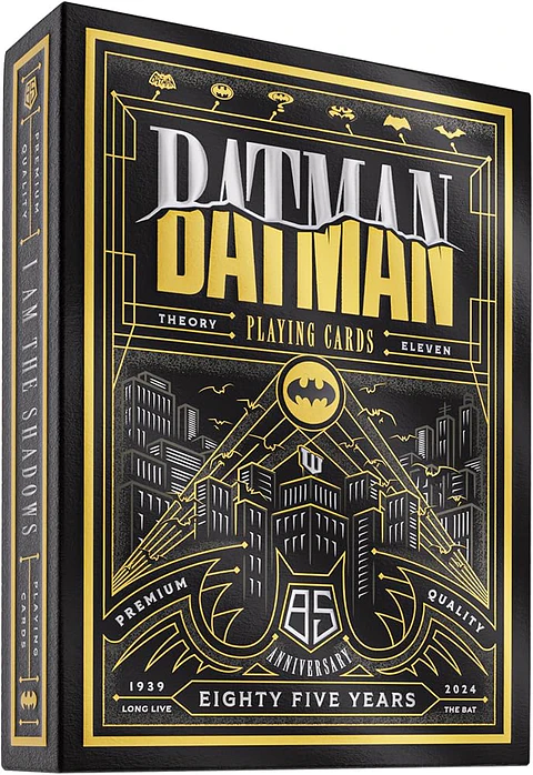 theory11 Naipes Batman 85 Aniversario, premium, tamaño póker