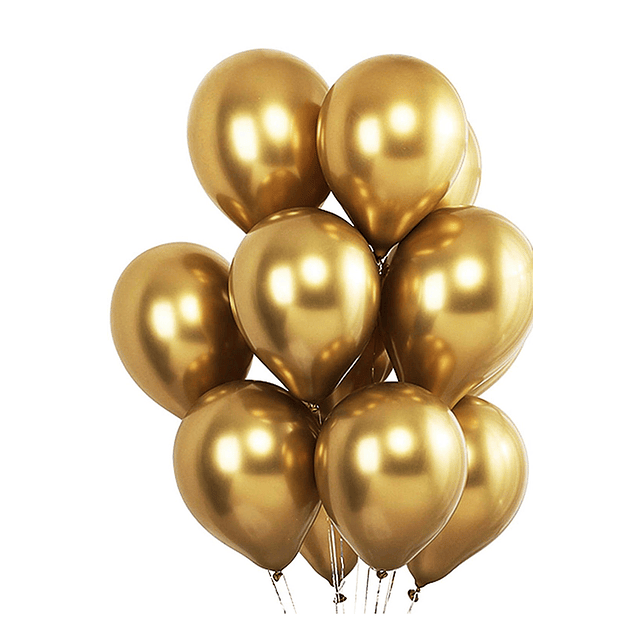 Globos de helio dorados (10)