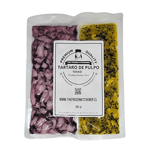 Tártaro de pulpo nikkei
