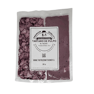 Tártaro de pulpo al olivo