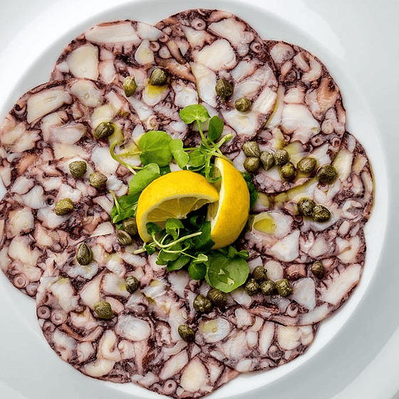 Carpaccio de pulpo al Olivo 3