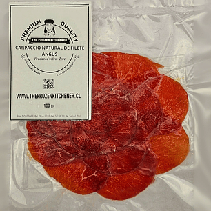 Carpaccio natural de filete angus sin aliño