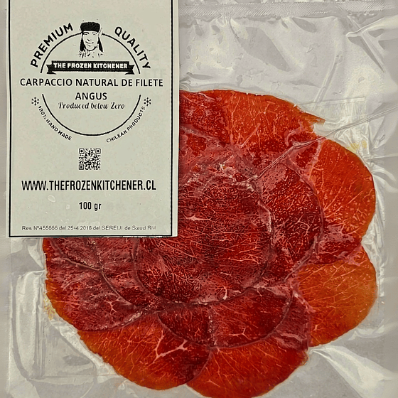 Carpaccio natural de filete angus 1