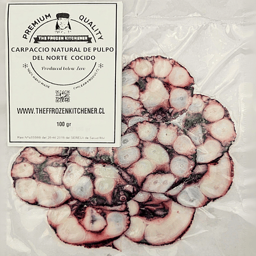 Carpaccio natural de pulpo  1