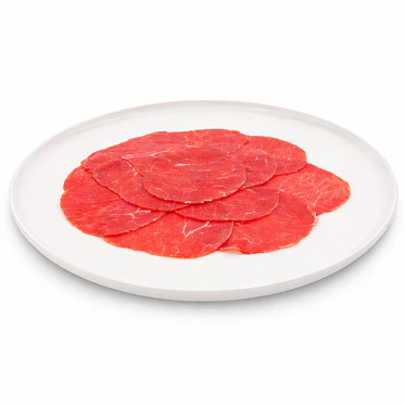 Carpaccio de filete angus con salsa de limoneta con queso parmesano y alcaparra 3