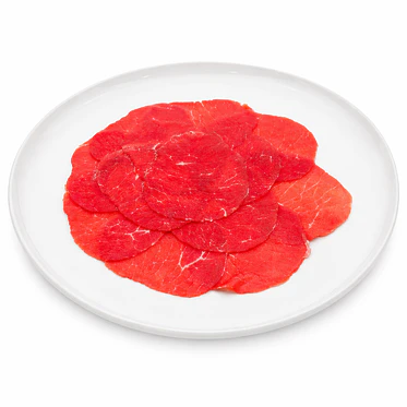 Carpaccio de filete angus con salsa de limoneta con queso parmesano y alcaparra 4