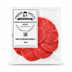 Carpaccio natural de filete angus