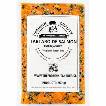 Tártaro de Salmón estilo japonés 1