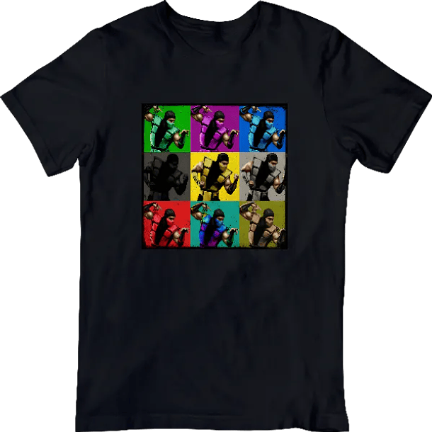 Mortal Kombat Ninjas, Polera 100% Algodón Orgánico.