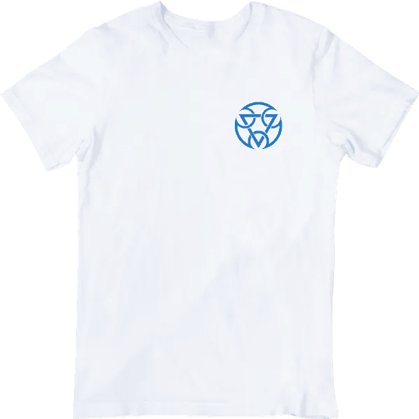 Mortal Kombat Logo Lin Kuei, Polera 100% Algodón Orgánico. - Blanco