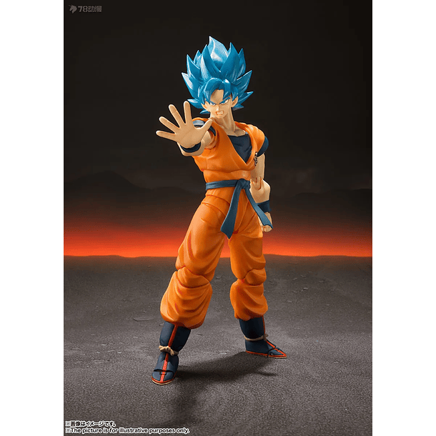 Dragon Ball SUPER Goku Saiyan Blue S.H.Figuarts Bandai Original SHF 3