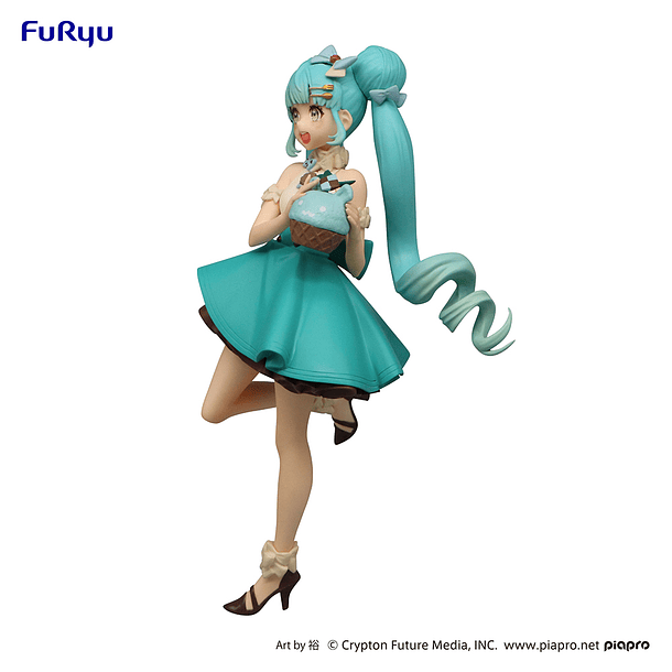 VOCALOID Hatsune Miku Chocolate Mint Ver SweetSweets Series FuRyu Original  7