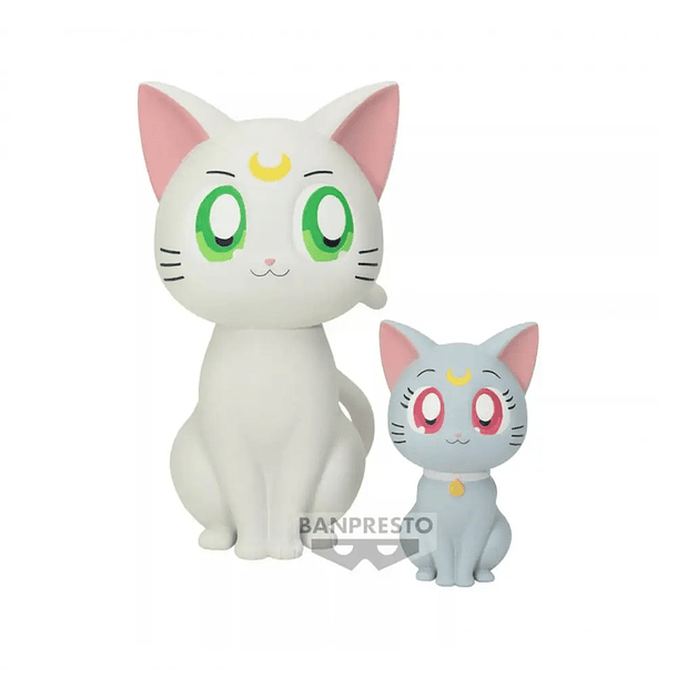 Sailor Moon, Luna y Artemis Sofvimates Banpresto Original 2