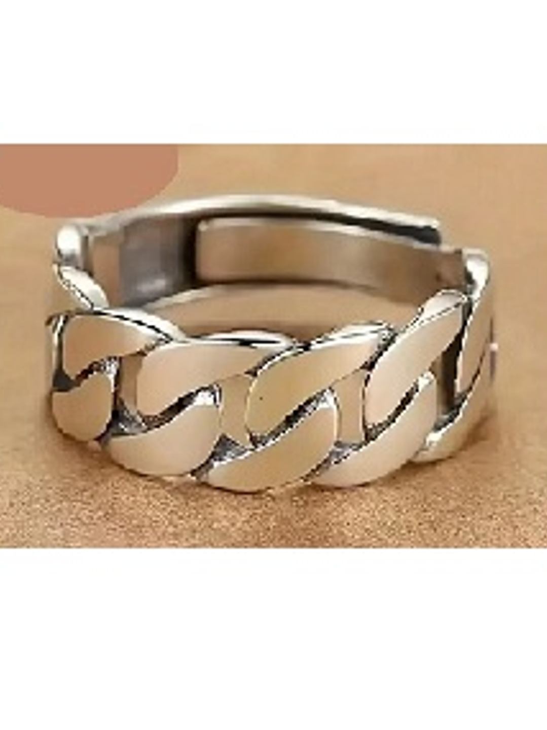 Anillo Cadena Clásica en Plata 925 1