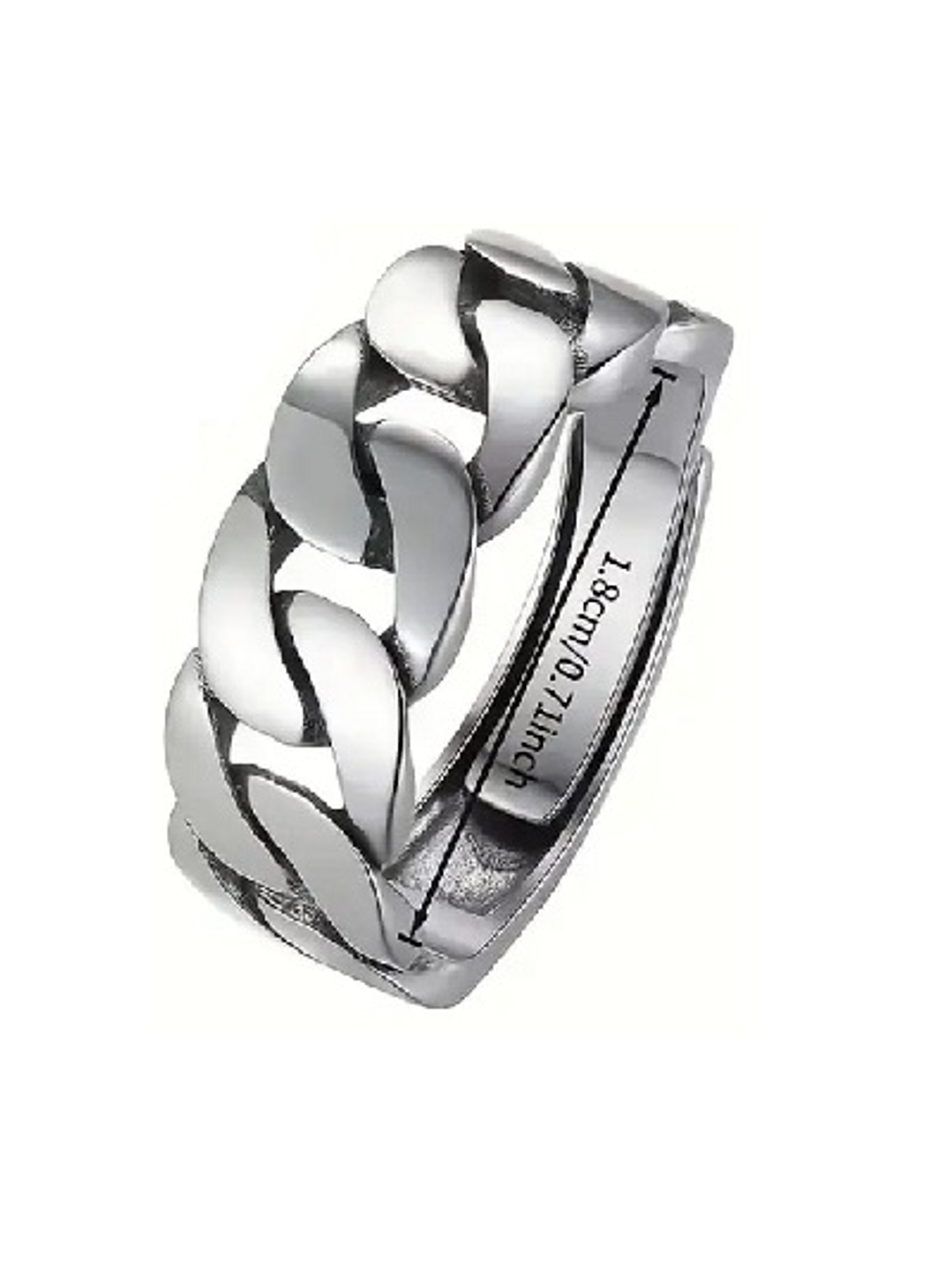 Anillo Cadena Clásica en Plata 925 2