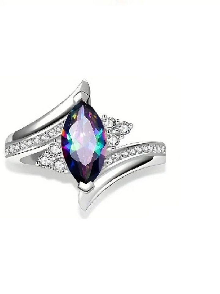 Anillo Estrella Boreal en Plata 925 1