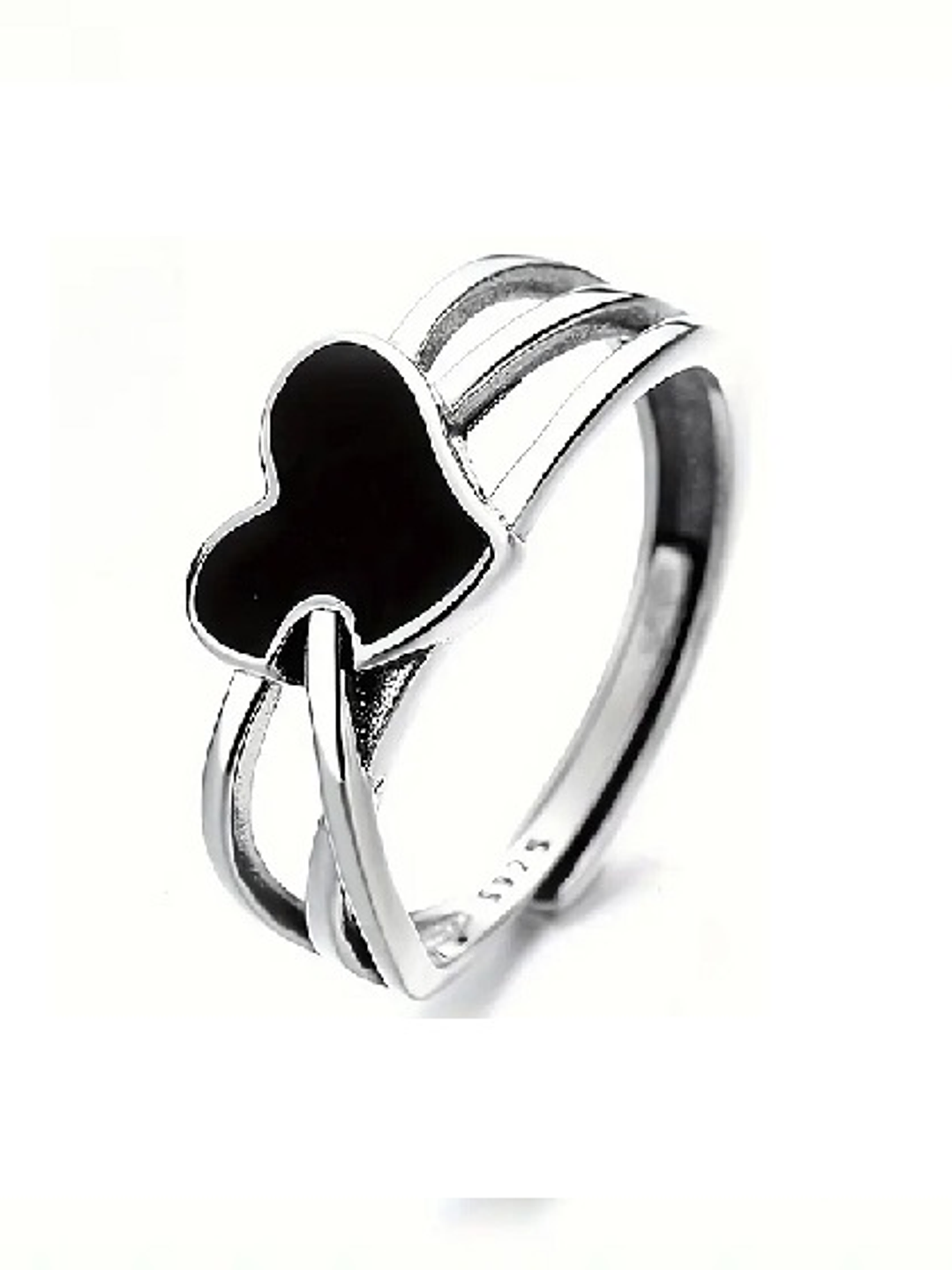 Anillo Corazón Ébano 1