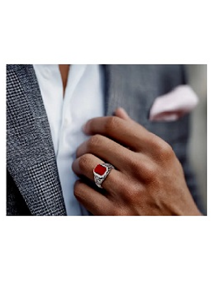 Anillo Pasión Escarlata en Plata 925 3