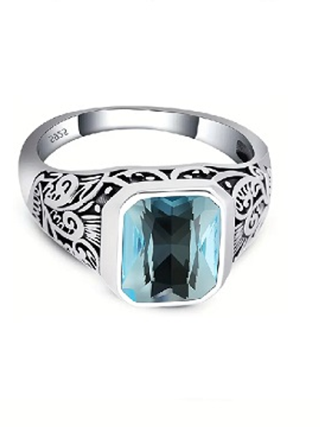 Anillo Esencia Azul en Plata 925 1